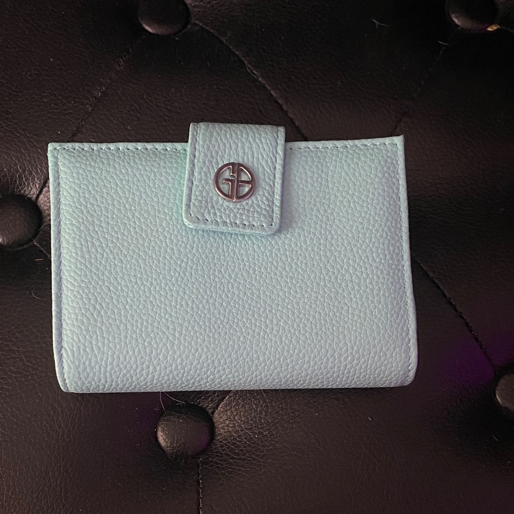 Giani Bernini Light Blue Leather Wallet
